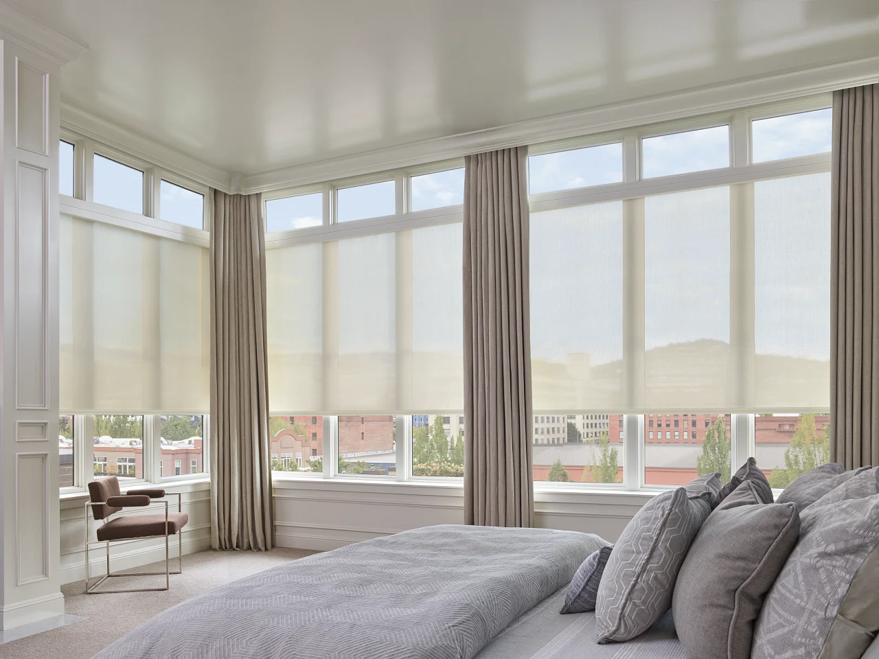 Solar-Shades-With-Drapes Window-Solar-Shades